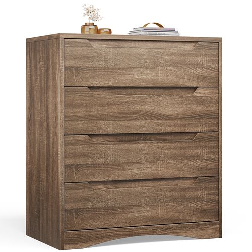 Commode 4 Tiroirs Chiffonnier Marron 72 X 41 X 82 Cm
