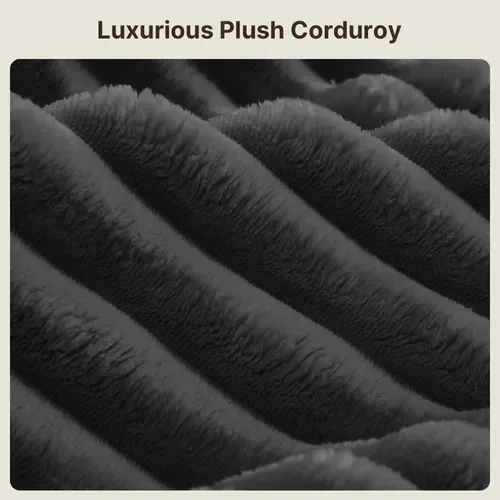 Canapé compressé 3 places avec méridienne,velours côtelé,sans montage, modulable pour grand salon
