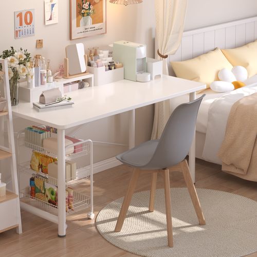 Lot 6 Chaises Scandinave En Pu Et Bois, Confortable Pour Salle à Manger Et Cuisine,gris
