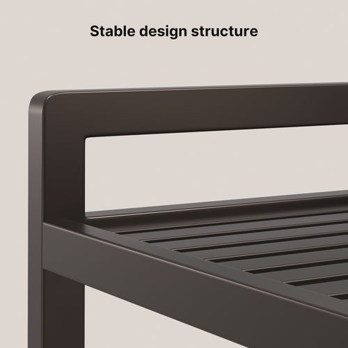 Étagère Salle De Bain 3 Niveaux 63x26x170cm Gris Foncé