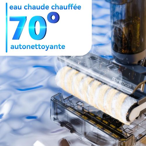 ED12 Pro Aspirateur Laveur Sans Fil 3 en 1,Aspirateur Sec et Humide,40 Minutes