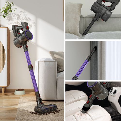 Aspirateur Balai Sans Fil 40000pa, Autonomie 50min, 6 En 1, Écran Tactile 2 Vitesses Réglables