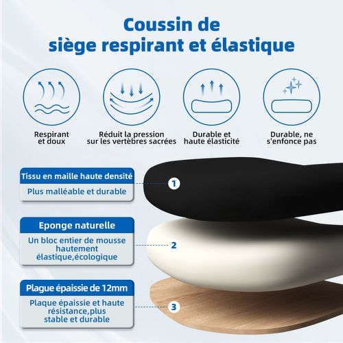 Fauteuil De Bureau Avec Hauteur Réglable Et Dossier Inclinable 70x53x128 Cm - Noir