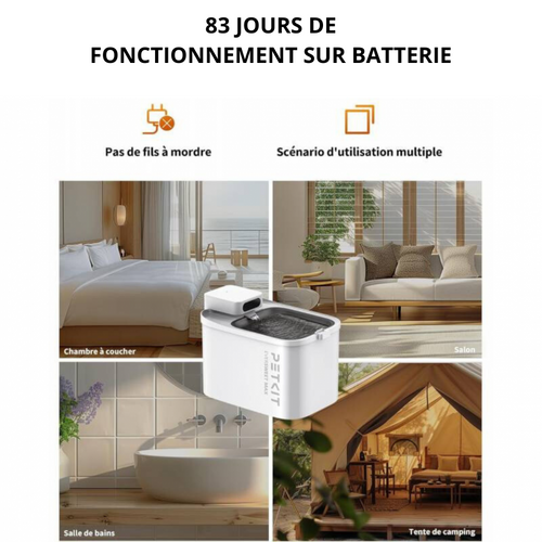 Eversweet Max Fontaine À Eau Connectée Pour Animaux, 3l, 83jours D'autonomie