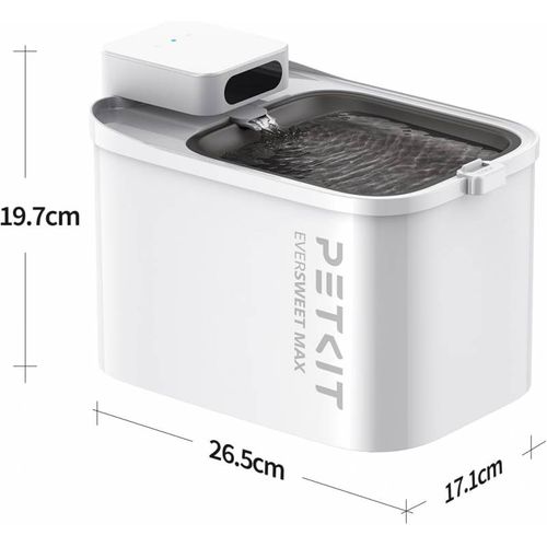 Eversweet Max Fontaine À Eau Connectée Pour Animaux, 3l, 83jours D'autonomie