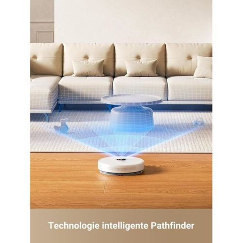 D10 Plus Gen 2 - Robot Aspirateur Laveur Avec Vidange Automatique Poussiere - Navigation Lidar - Pu