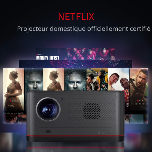 Projecteur Android TV Etoe Whale Pro - Noir