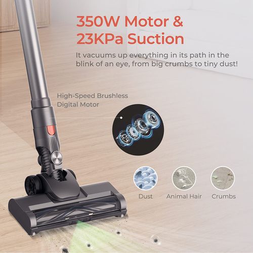 Aspirateur Sans Fil Jigoo C200, Aspiration 23 kpa, Autonomie De 40 min