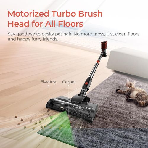 Aspirateur Sans Fil Jigoo C200, Aspiration 23 kpa, Autonomie De 40 min