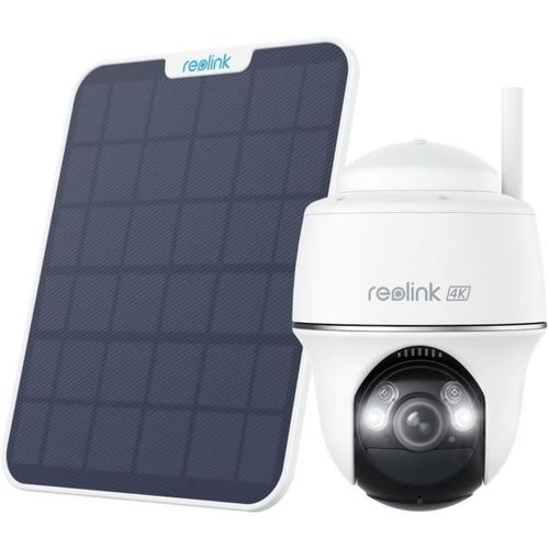 Caméra De Sécurité Extérieure 4k Solaire Wi‑fi Double Bande 2 Voies