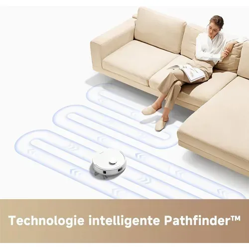 Aspirateur robot E20 PLUS MOVA 245mL - 5000 Pa - Blanc vue détaillée