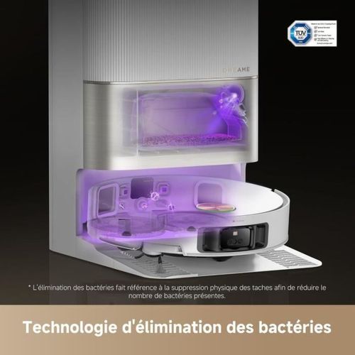 Robot Aspirateur Laveur  X50 Ultra - 220 Mn Autonomie - 20 000 Pa - Auto-nettoyage