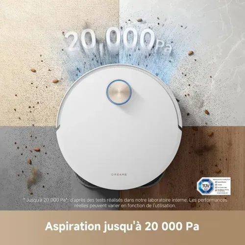 Robot Aspirateur Laveur  X50 Ultra - 220 Mn Autonomie - 20 000 Pa - Auto-nettoyage