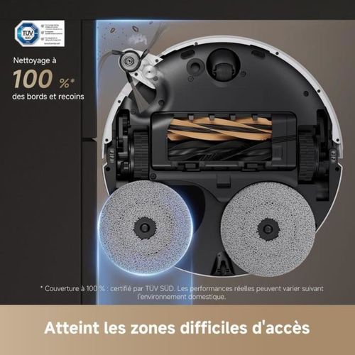 Robot Aspirateur Laveur  X50 Ultra - 220 Mn Autonomie - 20 000 Pa - Auto-nettoyage