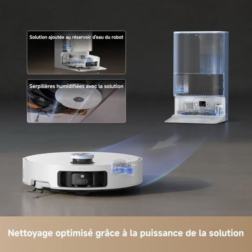 Robot Aspirateur Laveur  X50 Ultra - 220 Mn Autonomie - 20 000 Pa - Auto-nettoyage