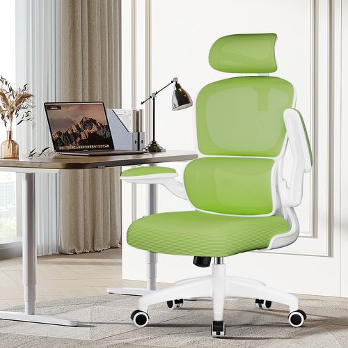 Fauteuil De Bureau, Accoudoirs Pliable, Inclinable, Soutien Lombaire Ergonomique,turquoise