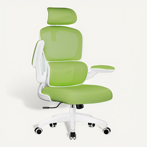 Fauteuil De Bureau, Accoudoirs Pliable, Inclinable, Soutien Lombaire Ergonomique,turquoise