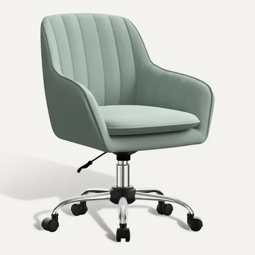 Chaise de bureau, Fauteuil De Bureau avec accoudoirs, Velours,Hauteur Réglable,Rotation à 360°