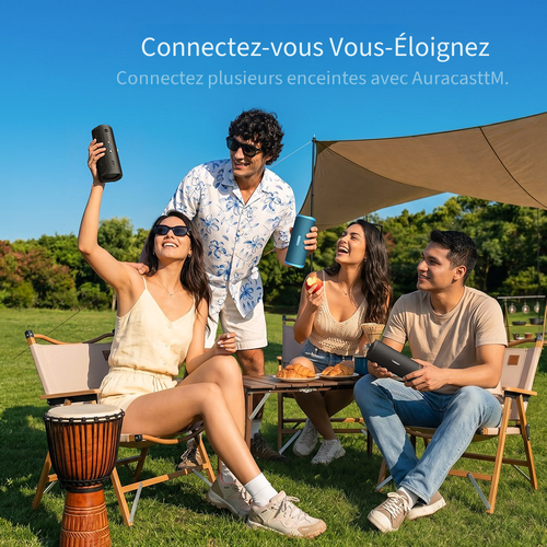 Enceinte Portable D'extérieur Mirtune C3 30 W Ipx7 – Noir