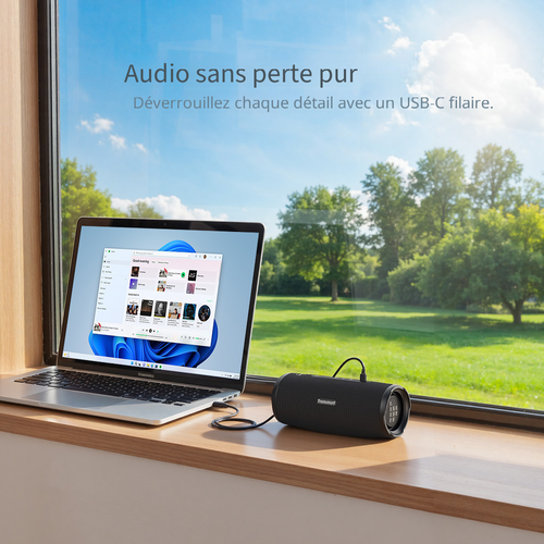 Enceinte Portable D'extérieur Mirtune C3 Plus – Noir