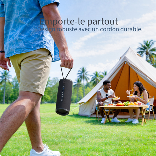 Enceinte Portable D'extérieur Mirtune C3 Plus – Noir