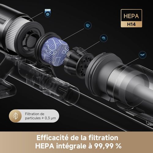 Aspirateur balai DREAME Z10 vue détaillée