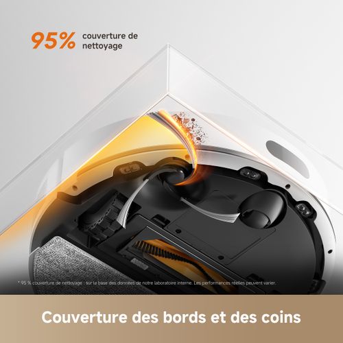 Aspirateur robot laveur DREAME D20 AirPlus 2-en-1 - Blanc vue de derrière