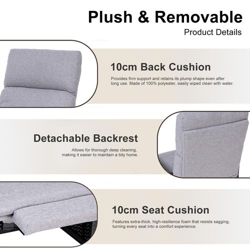 Chaise Longue Jardin Réglage Automatique Avec Table–résine Tressée, Coussins épais–ty02