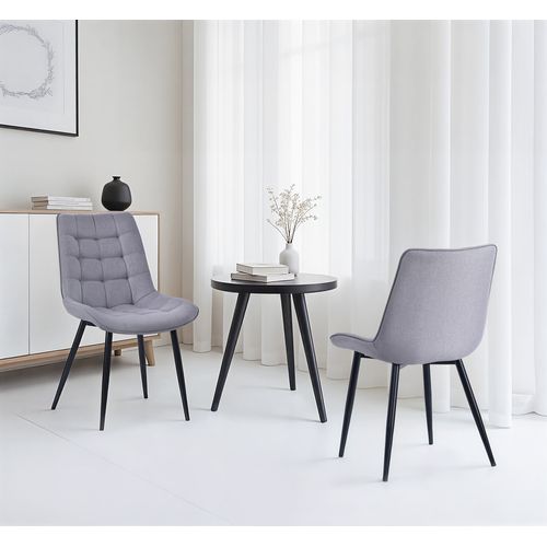 Lot de 2 chaises salle à manger, idéal pour le salon ou la cuisine — dimensions 53 × 62.5 × 88 cm