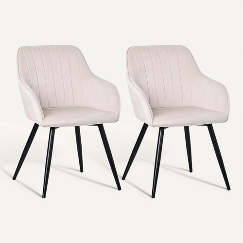 Chaise De Salle à Manger Confortable - Dossier Ergonomique - Marron - Moderne - Lot De 1