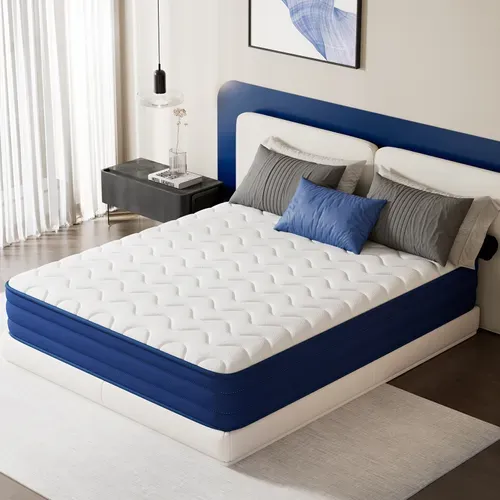 Matelas Ressorts Ensachés, 90x200 Cm, 22 Cm, 7 Zones, dureté Moyenne H3