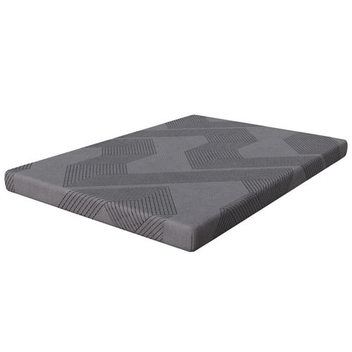 Surmatelas 140x200x8 cm, mousse HR et mousse à mémoire de forme, Housse amovible