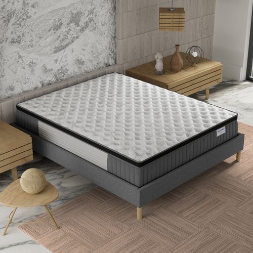 Matelas hybride 180x200 cm ELEKCTRA accueil mémoire de forme épaisseur 30 cm