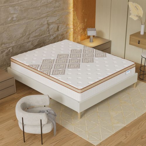 Matelas ressorts ensachés 180x200 cm ERRAKIS accueil mousse épaisseur 28cm