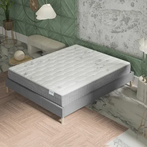 Matelas Ressorts Ensachés 140x190 cm GALICE, Accueil Mémoire De Forme, 25 cm D'épaisseur