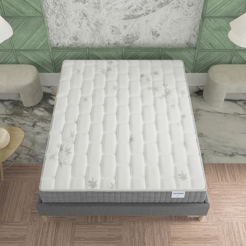 Matelas Ressorts Ensachés 140x190 cm GALICE, Accueil Mémoire De Forme, 25 cm D'épaisseur