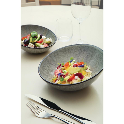 Bols Inclinés En Porcelaine - Minéral