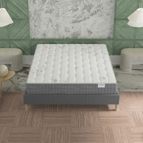 Matelas Ressorts Ensachés 140x200 cm GALICE Accueil Mémoire de forme - Epaisseur 25 cm