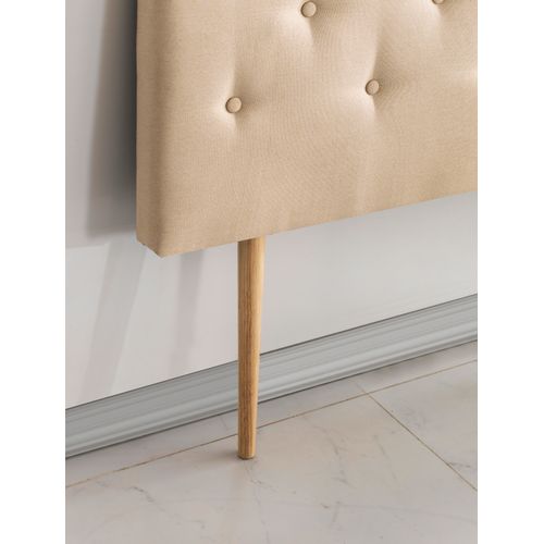 Tête De Lit 140x100 Cm, Capitonnée Tissu blanc, Epaisseur 8 Cm