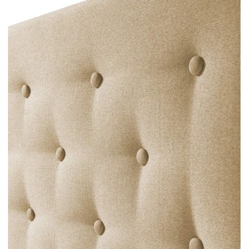 Tête De Lit 140x100 Cm, Capitonnée Tissu blanc, Epaisseur 8 Cm
