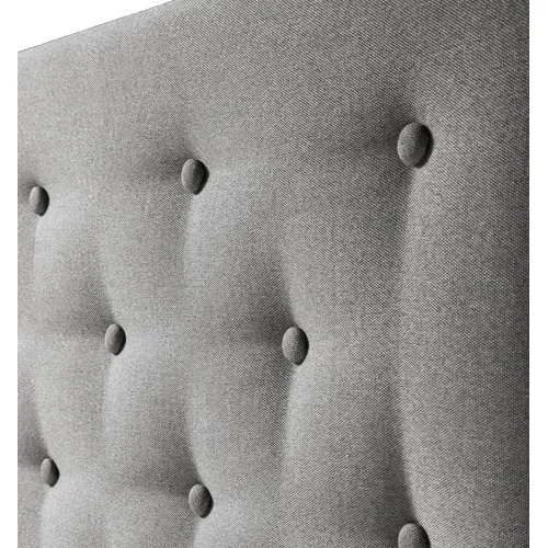 Tête De Lit 160x100 Cm, Capitonnée Tissu Gris, Epaisseur 8 Cm