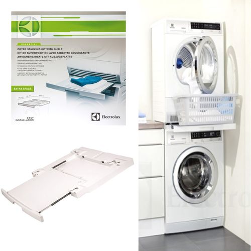 Kit Superposition Avec Tablette Coulissante 9029802536 Pour Lave Linge