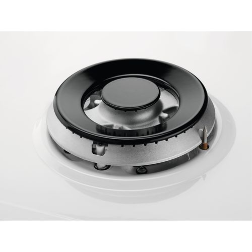 Plaque Gaz Encastrable Egs6414w Blanc Gaz 4 Foyers