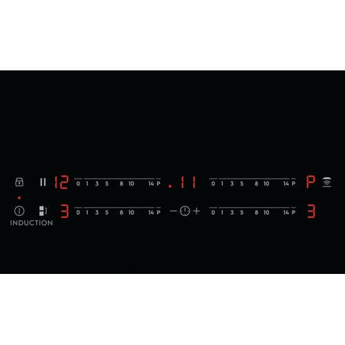Table De Cuisson à Induction 59cm 4 Feux 7200w Flexinduction Noir Eiv63443
