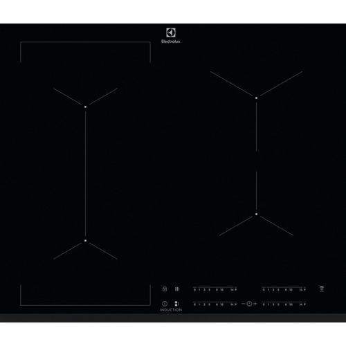 Table De Cuisson à Induction 59cm 4 Feux 7200w Flexinduction Noir Eiv63443