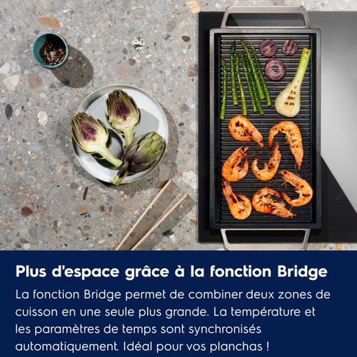 Table induction ELECTROLUX CIV63340BK 3 foyers Noir