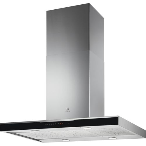 Hotte îlot ELECTROLUX KFIB19X 90 cm vue 3/4