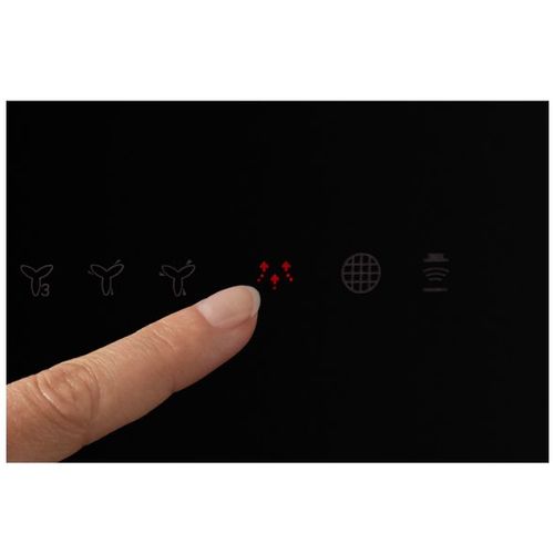 Hotte Décorative Inclinée 60cm 575 M3/h Noir - Lfv616k