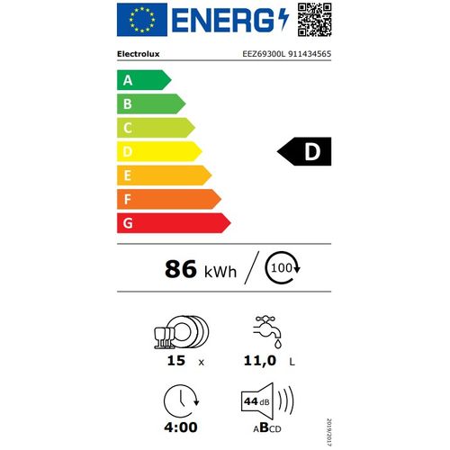 Lave-vaisselle Tout Intégrable 15 Couverts 46 Db - Eem69300l