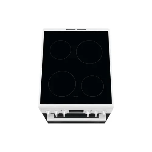 Cuisinière Vitrocéramique 4 Feux 57l 50 cm Chaleur tournante Catalyse Blanc - Lkr524288w